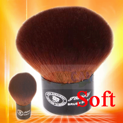 Full Brown Large Kabuki Makeup Studio Mineral Powder Brush